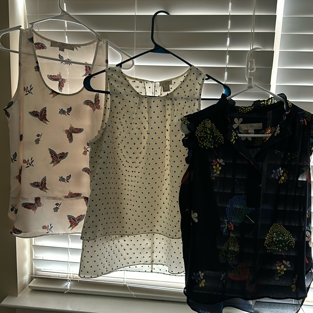 J crew / loft bundle of business professional shirts